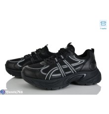 Кросівки жіночі на весну/осінь (8 пар р.36-41) чорний  "CLAN"