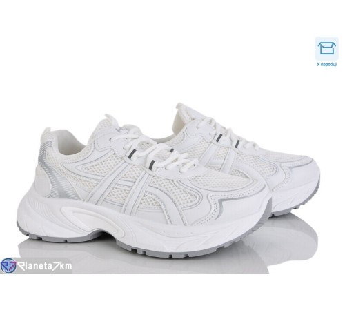 Кросівки жіночі на весну/осінь (8 пар р.36-41) білий  "CLAN"