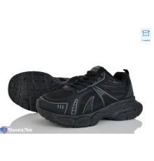 Кросівки жіночі на весну/осінь (8 пар р.36-41) чорний  "CLAN"