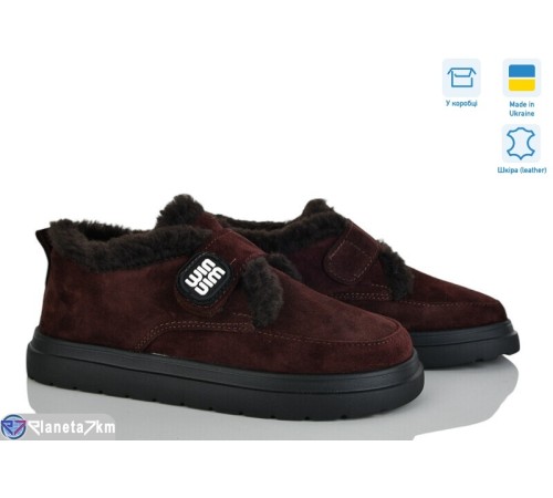 Туфлі жіночі на зиму (7 пар р.36-42) коричневий  "NATALI"