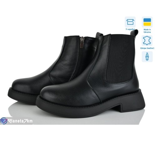 Черевики жіночі на зиму (6 пар р.36-41) чорний  "NATALI"