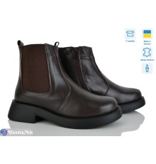 Черевики жіночі на зиму (6 пар р.36-41) коричневий  "NATALI"