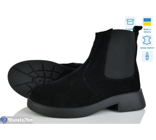 Черевики жіночі на зиму (6 пар р.36-41) чорний  "NATALI"