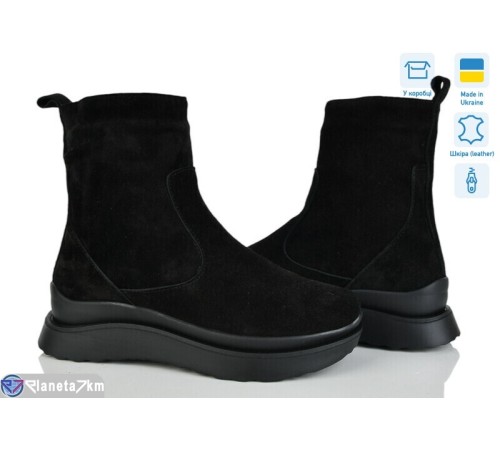 Черевики жіночі на зиму (6 пар р.36-41) чорний  "NATALI"