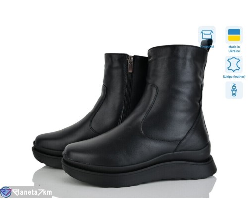 Черевики жіночі на зиму (6 пар р.36-41) чорний  "NATALI"