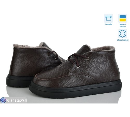 Черевики жіночі на зиму (7 пар р.36-42) коричневий  "NATALI"