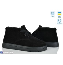 Черевики жіночі на зиму (7 пар р.36-42) чорний  "NATALI"