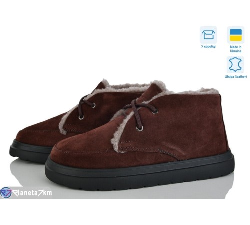 Черевики жіночі на зиму (7 пар р.36-42) коричневий  "NATALI"