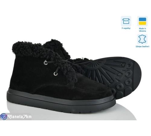 Черевики жіночі на зиму (7 пар р.36-42) чорний  "NATALI"