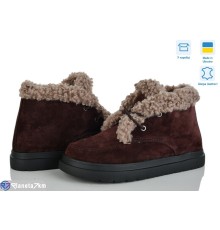 Черевики жіночі на зиму (7 пар р.36-42) коричневий  "NATALI"