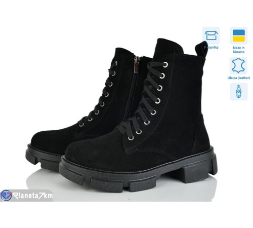 Черевики жіночі на зиму (7 пар р.36-42) чорний  "NATALI"