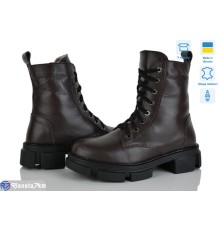 Черевики жіночі на зиму (7 пар р.36-42) коричневий  "NATALI"