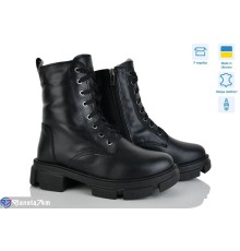 Черевики жіночі на зиму (7 пар р.36-42) чорний  "NATALI"