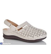 Туфлі жіночі на літо (8 пар р.37-42) бежевий  "ZORINA"