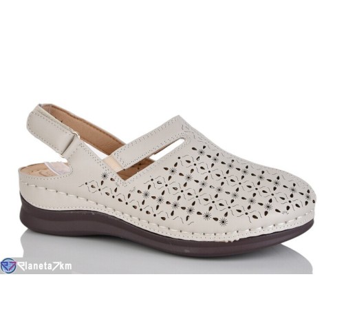 Туфлі жіночі на літо (8 пар р.37-42) бежевий  "ZORINA"