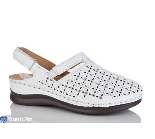 Туфлі жіночі на літо (8 пар р.37-42) білий  "ZORINA"