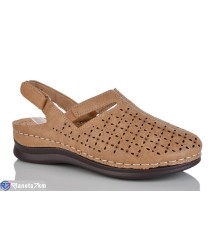 Туфлі жіночі на літо (8 пар р.37-42) коричневий  "ZORINA"