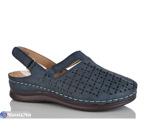 Туфлі жіночі на літо (8 пар р.37-42) синій  "ZORINA"