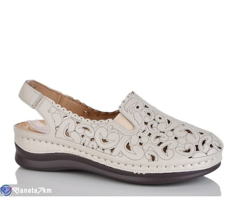 Туфлі жіночі на літо (8 пар р.37-42) бежевий  "ZORINA"