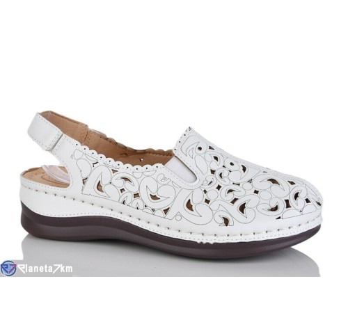Туфлі жіночі на літо (8 пар р.37-42) білий  "ZORINA"