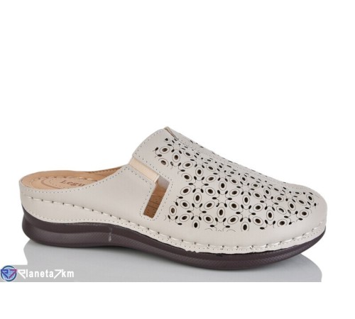 Жіночі сабо на літо (8 пар р.37-42) бежевий  "ZORINA"