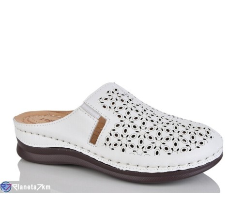 Жіночі сабо на літо (8 пар р.37-42) білий  "ZORINA"