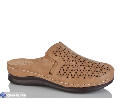 Жіночі сабо на літо (8 пар р.37-42) коричневий  "ZORINA"