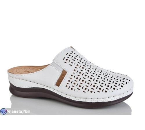 Жіночі сабо на літо (8 пар р.37-42) білий  "ZORINA"