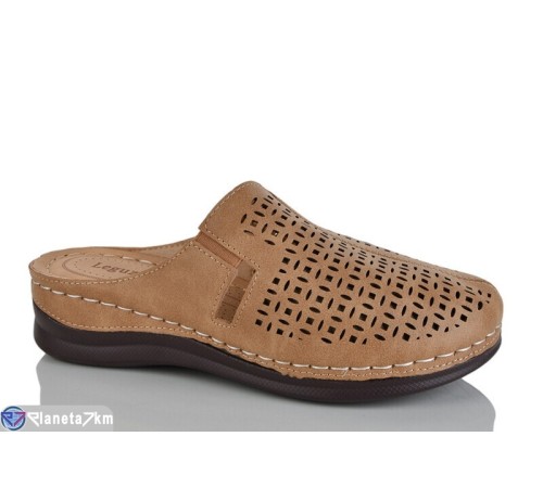 Жіночі сабо на літо (8 пар р.37-42) коричневий  "ZORINA"