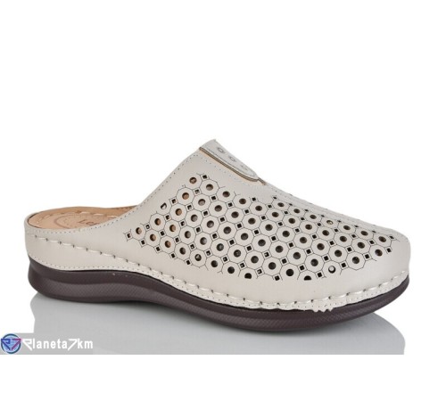 Жіночі сабо на літо (8 пар р.37-42) бежевий  "ZORINA"