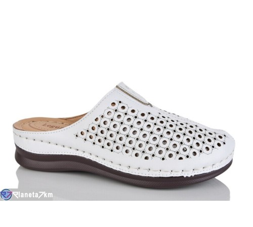 Жіночі сабо на літо (8 пар р.37-42) білий  "ZORINA"