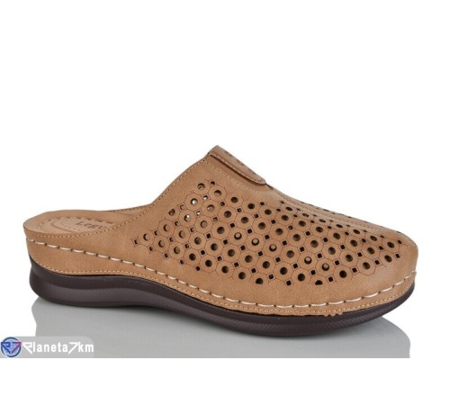 Жіночі сабо на літо (8 пар р.37-42) коричневий  "ZORINA"