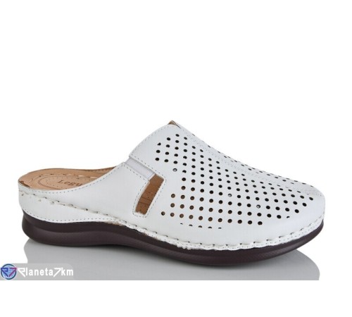 Жіночі сабо на літо (8 пар р.37-42) білий  "ZORINA"