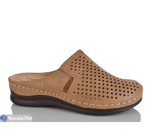 Жіночі сабо на літо (8 пар р.37-42) коричневий  "ZORINA"