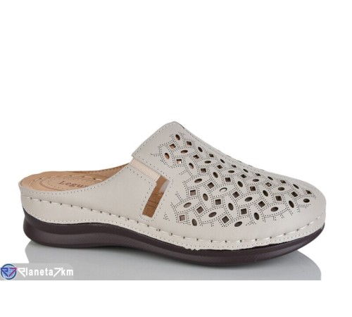 Жіночі сабо на літо (8 пар р.37-42) бежевий  "ZORINA"