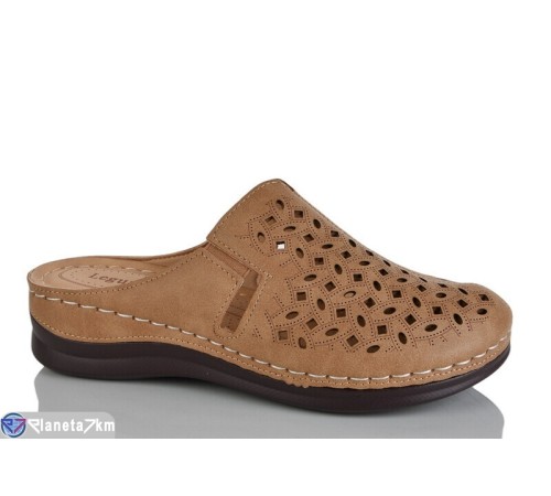 Жіночі сабо на літо (8 пар р.37-42) коричневий  "ZORINA"
