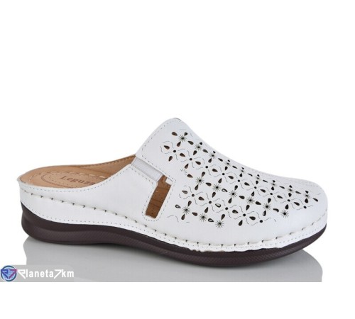 Жіночі сабо на літо (8 пар р.37-42) білий  "ZORINA"