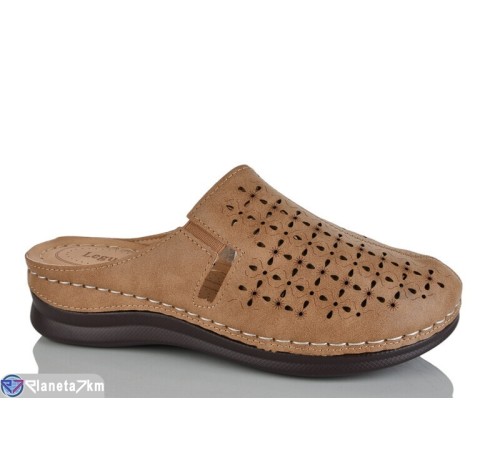 Жіночі сабо на літо (8 пар р.37-42) коричневий  "ZORINA"