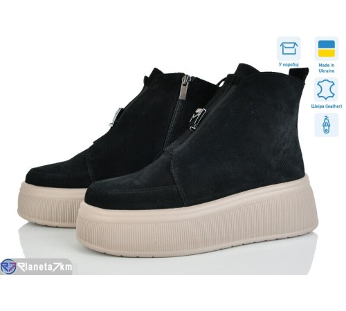 Черевики жіночі на зиму (6 пар р.37-40) чорний  "Linda"