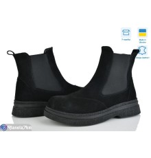 Черевики жіночі на весну/осінь (6 пар р.37-40) чорний  "Linda"