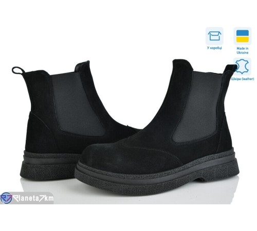 Черевики жіночі на весну/осінь (6 пар р.37-40) чорний  "Linda"