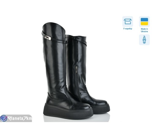 Чоботи жіночі на зиму (6 пар р.37-40) чорний  "Linda"