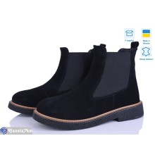 Черевики жіночі на весну/осінь (6 пар р.37-40) чорний  "Linda"