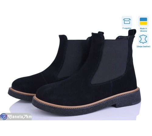 Черевики жіночі на весну/осінь (6 пар р.37-40) чорний  "Linda"