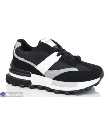 Кросівки жіночі на весну/осінь (8 пар р.37-41) чорний  "Lilin"