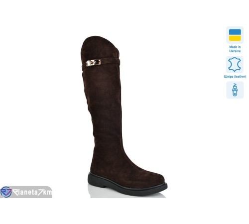 Чоботи жіночі на зиму (6 пар р.37-41) коричневий  "LIKA"