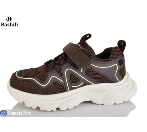 Дитячі кросівки на весну/осінь (8 пар р.32-37) коричневий  "Башили"