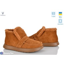 Черевики жіночі на зиму (6 пар р.36-41) оранжевий  "Viscala"