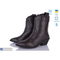 Черевики жіночі на зиму (6 пар р.36-40) коричневий  "Linda"