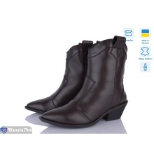 Черевики жіночі на зиму (6 пар р.36-40) коричневий  "Linda"